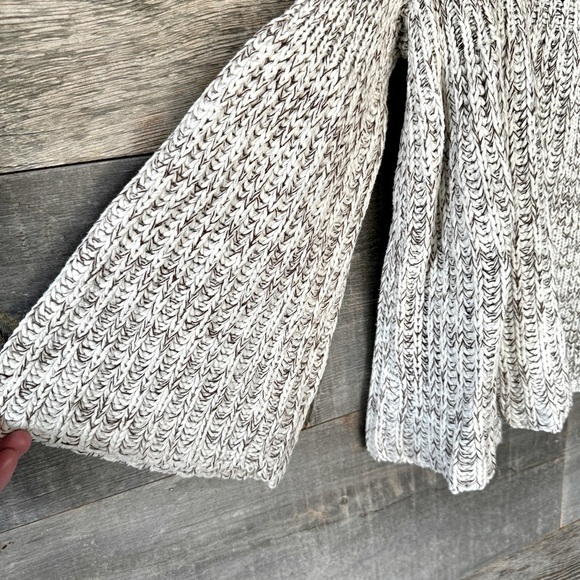 Cache Vintage 90s Baby Doll Crop Swing Sweater Buttons Bell Sleeve Chunky Knit M - Picture 5 of 9